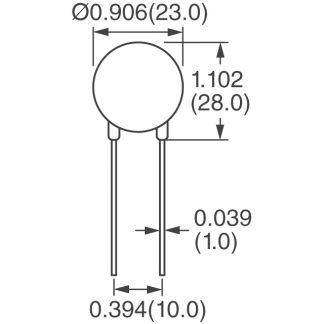 VARISTOR VDR 910V-0